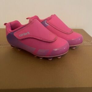 Carter's Girls Soccer Cleats Shoes Size 9M Pink  Kids Toddler Fica Sport Cleats